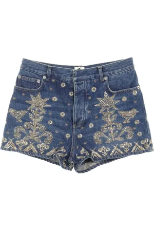 Dior 2010s Jeans-Shorts mit Stickerei