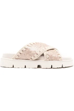 Mou Sandalen mit Pailletten