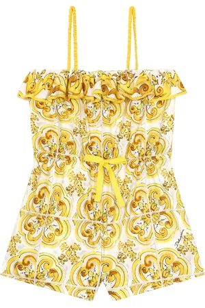 Dolce & Gabbana Jumpsuit mit Majolica-Print