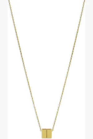 SHIHARA 18kt Cube 01 Gelbgoldhalskette