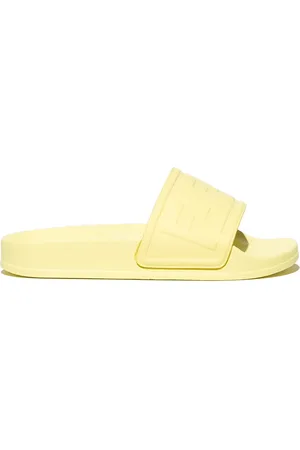Fendi Pantoletten mit Logo-Prägung