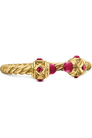 David Yurman 18kt Renaissance Gelbgoldring mit Rubin 2,3mm