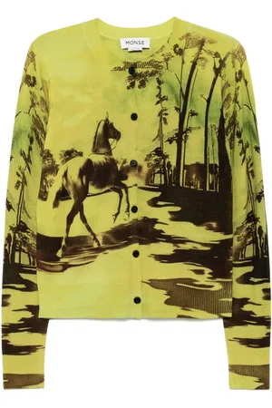MONSE Cardigan mit grafischem Print