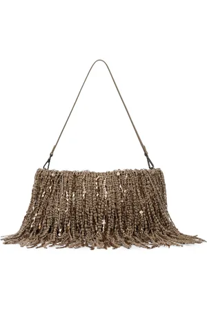 Brunello Cucinelli Schultertasche mit Fransen