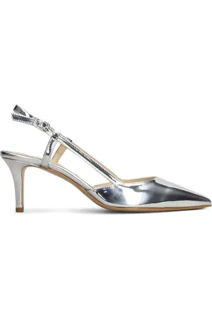 Fabio Rusconi Slingback-Pumps im Metallic-Look 70mm