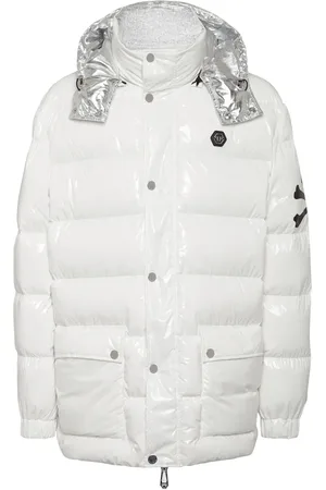 Philipp Plein Gesteppter Skull and Bones Mantel