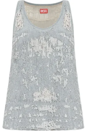 Diesel De-Dalby Tanktop im Distressed-Look