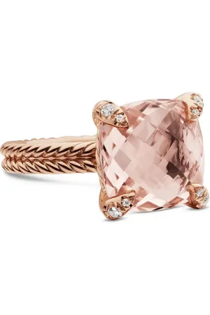 David Yurman 18kt Chatelaine Rotgoldring mit Diamanten 11mm