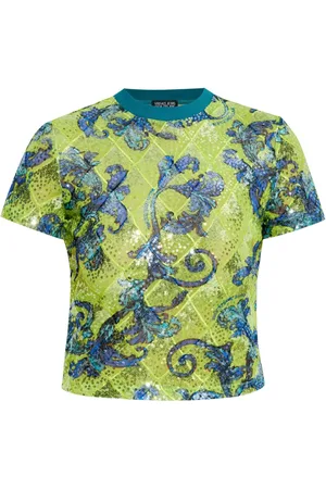 VERSACE T-Shirt mit Pailletten
