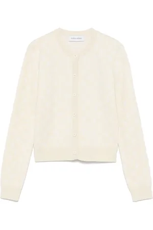 Marine Serre Cardigan aus Mond-Jacquard