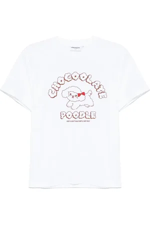 Chocoolate T-Shirt mit Pudel-Print