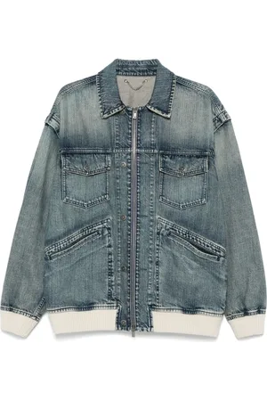 Golden Goose Jeansjacke mit Reißverschluss