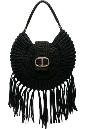 Twin-Set Handtasche mit Logo-Schild
