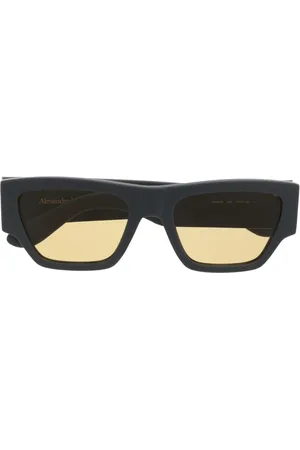 Alexander McQueen Sonnenbrille mit Logo-Gravur