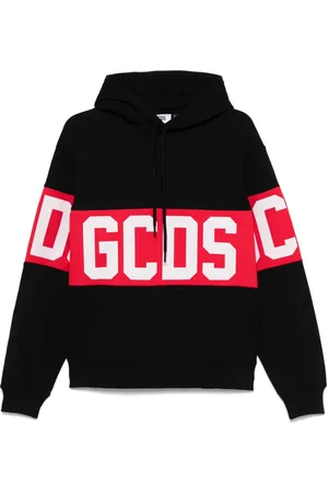 GCDS Hoodie mit Logo-Band