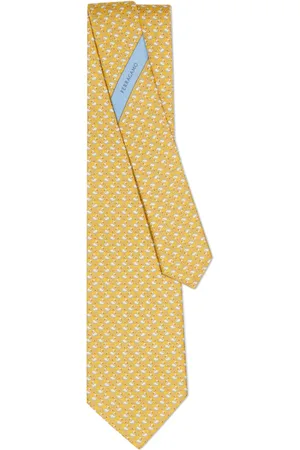 Salvatore Ferragamo Seidenkrawatte mit Schwan-Print
