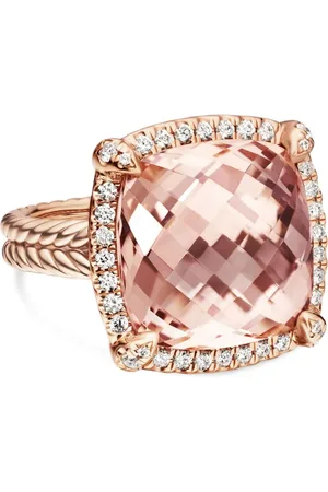 David Yurman 18kt Chatelaine Rotgoldring mit Diamanten 14mm