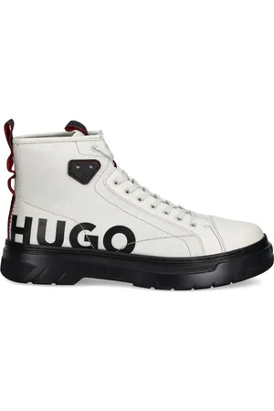 HUGO BOSS Stiefel mit Logo-Print