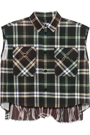 SACAI Hemd mit Karomuster