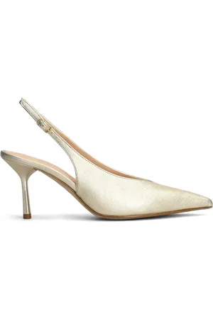 The Seller Slingback-Pumps im Metallic-Look 80mm