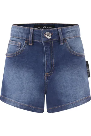 John Richmond Jeans-Shorts mit Logo-Print
