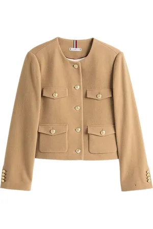 Tommy Hilfiger Cropped-Jacke aus Wolle