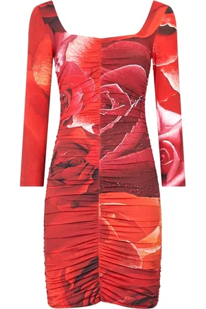 Roberto Cavalli Minikleid mit Blumen-Print
