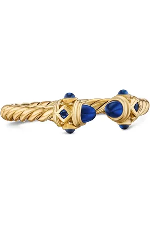 David Yurman 18kt Renaissance Gelbgoldring mit Saphir 2,3mm
