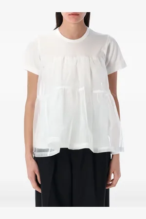Comme des Garçons T-Shirt mit Tülleinsätzen