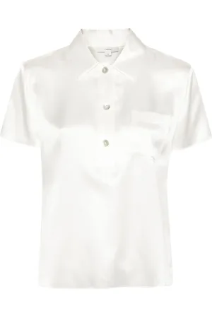 Vince Poloshirt aus Seide