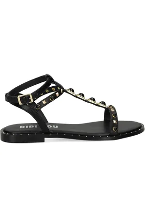 Bibi Lou Flache Sandalen mit Nieten