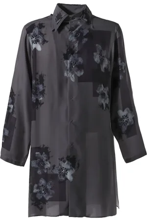 YOHJI YAMAMOTO Hemd mit Blumen-Print