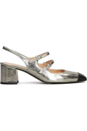 Julie Dee Slingback-Pumps im Metallic-Look