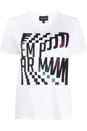 Emporio Armani T-Shirt mit abstraktem Print