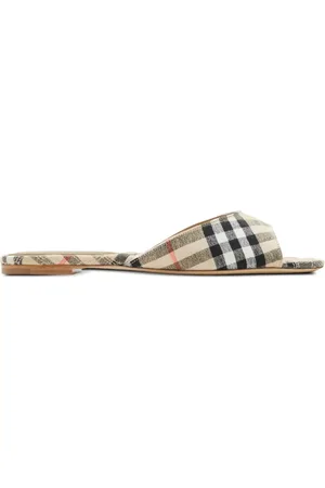 Burberry News Check Pantoletten