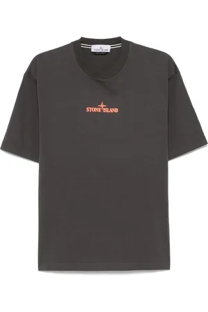 Stone Island T-Shirt mit Logo-Prägung