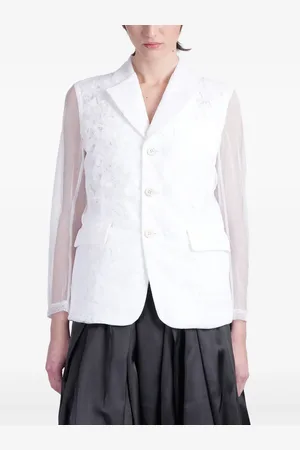 Comme des Garçons Blazer mit semi-transparenten Einsätzen