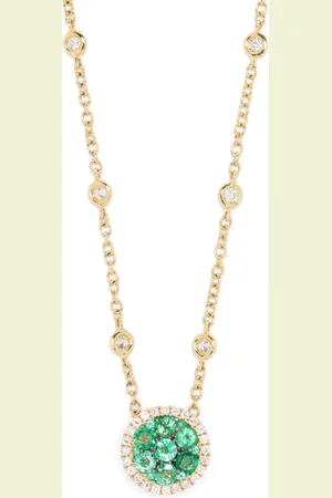 ROSEKEY 18kt Goldhalskette mit Diamanten