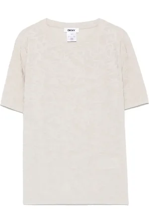 DKNY T-Shirt mit Logo-Jacquard