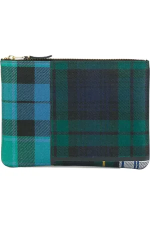 Comme des Garçons Woll-Clutch mit Schottenkaromuster