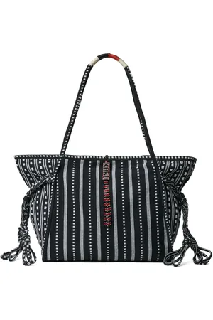 Karl Lagerfeld X Amber Valletta gestreifte Tote Bag