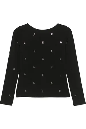 Karl Lagerfeld T-Shirt mit Strass-Logo