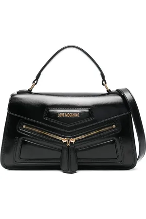 Moschino Handtasche mit Logo-Schild