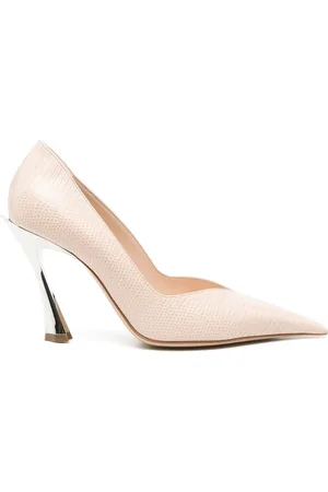 MUGLER Pumps mit Logo-Absatz 95mm