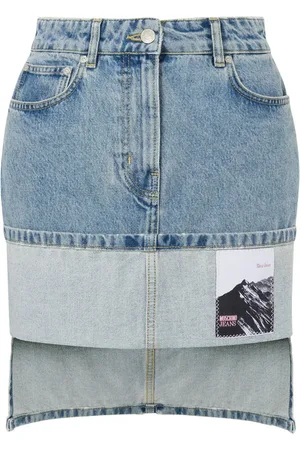 Moschino Jeansrock mit Logo-Applikation