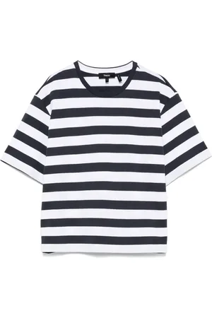 THEORY T-Shirt mit breiten Streifen