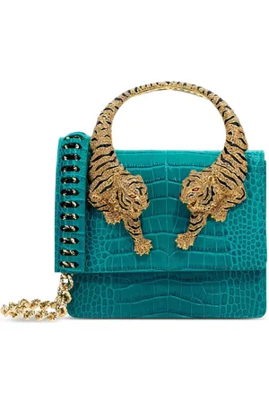 Roberto Cavalli Mini-Tasche mit Kroko-Effekt