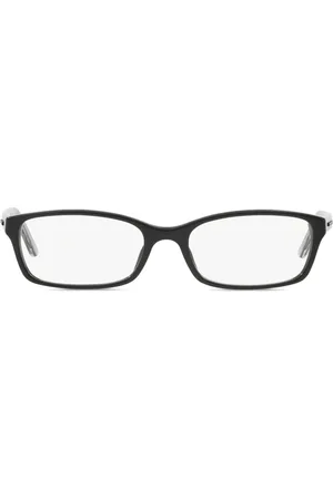 Burberry Eckige Brille mit Logo-Schild