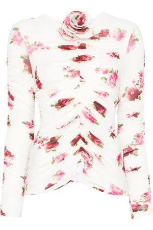 MAGDA BUTRYM Top mit Rosenapplikation