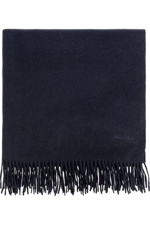 Max Mara Kaschmirschal mit Logo-Stickerei
